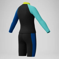Short de bain Garçon 33 cm imprimé bleu