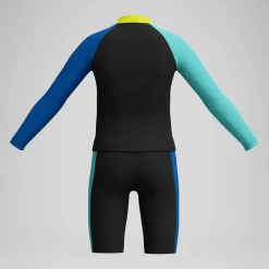 Short de bain Garçon 33 cm imprimé bleu