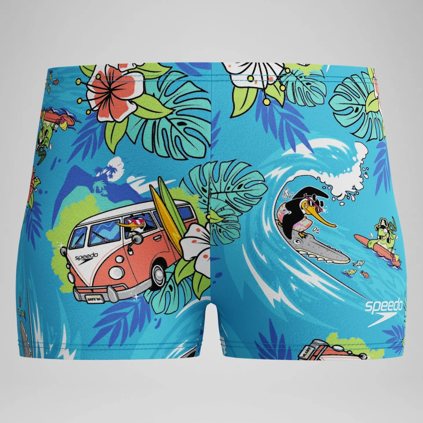 Short de bain Garçon 28 cm Learn to Swim bleu