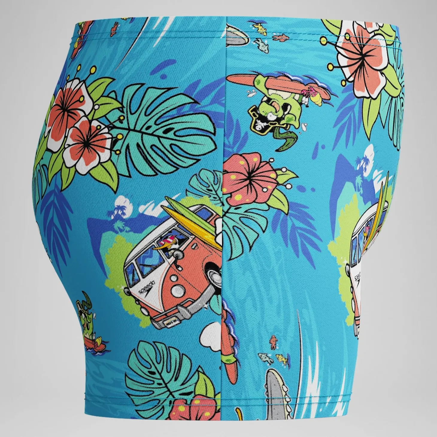 Short de bain Garçon 28 cm Learn to Swim bleu