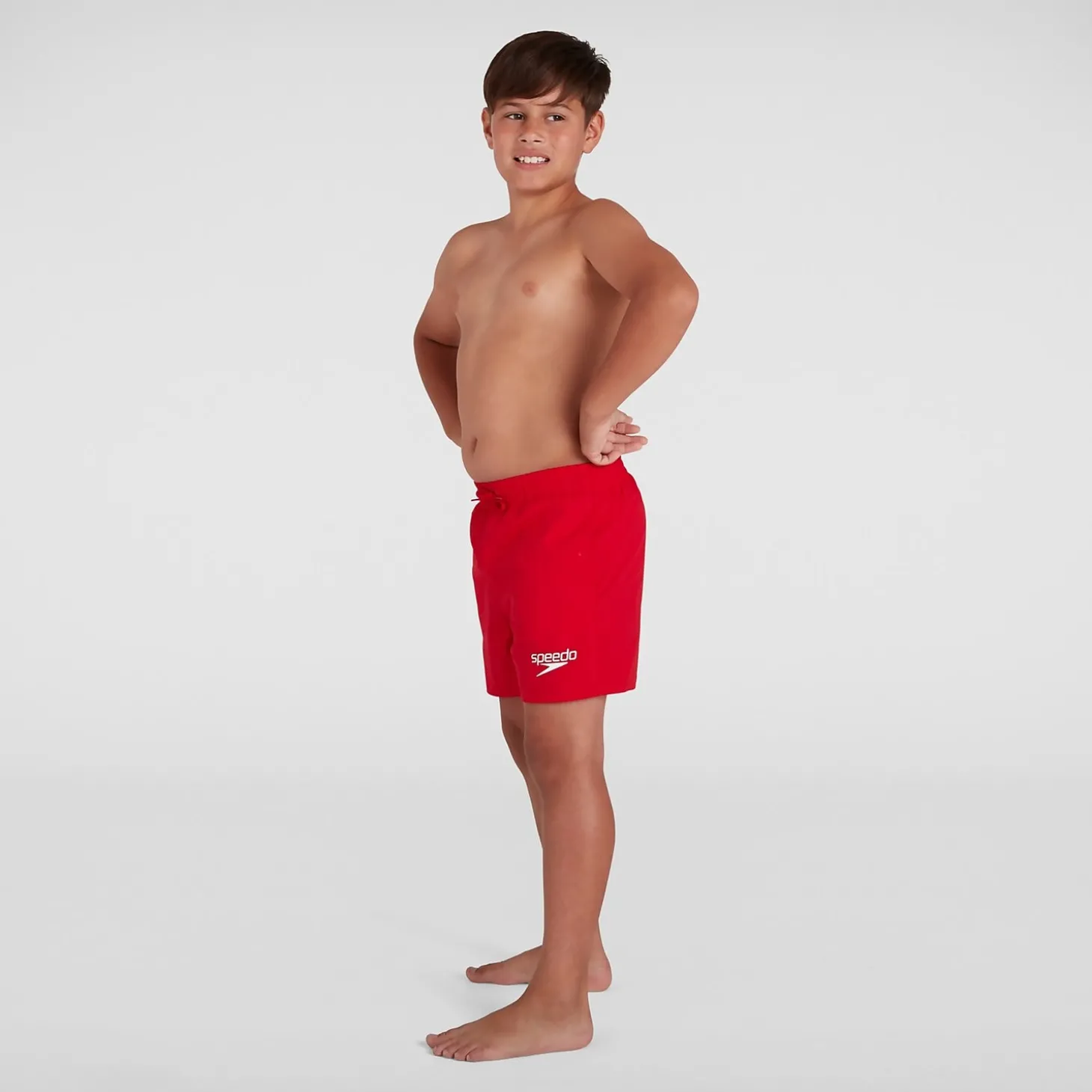 Short de bain Garçon Essential 33 cm rouge