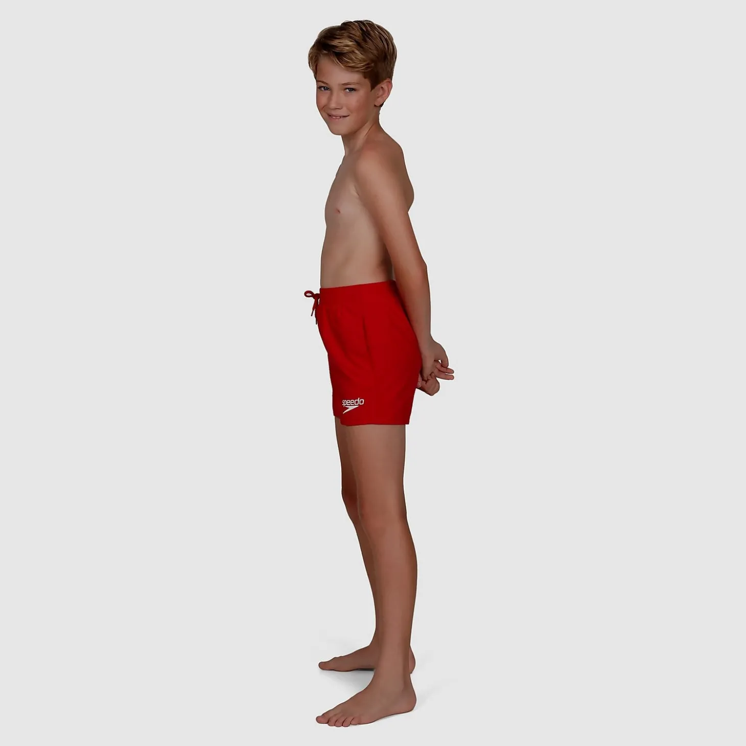 Short de bain Garçon Essential 33 cm rouge