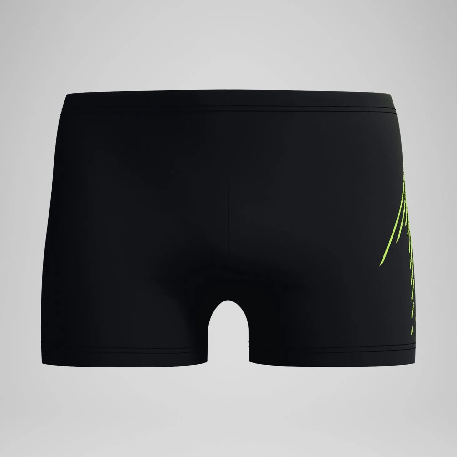 Short de bain homme à imprimé intégral XPRESS LITE 18 pouces noir/jaune