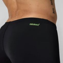 Short de bain homme à imprimé intégral XPRESS LITE 18 pouces noir/jaune