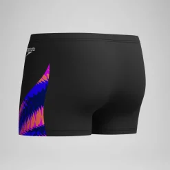 Short de bain Homme Club Training V-Cut imprimé noir/rose