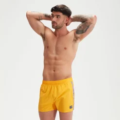 Short de bain homme Retro 13 pouces Jaune