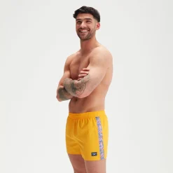 Short de bain homme Retro 13 pouces Jaune