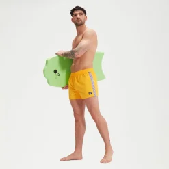 Short de bain homme Retro 13 pouces Jaune