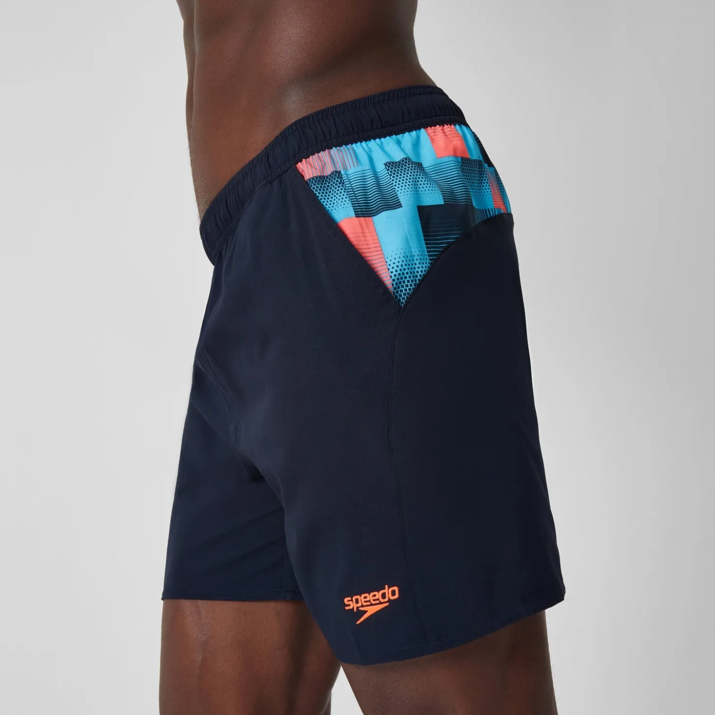 Short de bain Hommes à empiècement XPRESS LITE 16 pouces pour Hommes Bleu Marine/Bleu