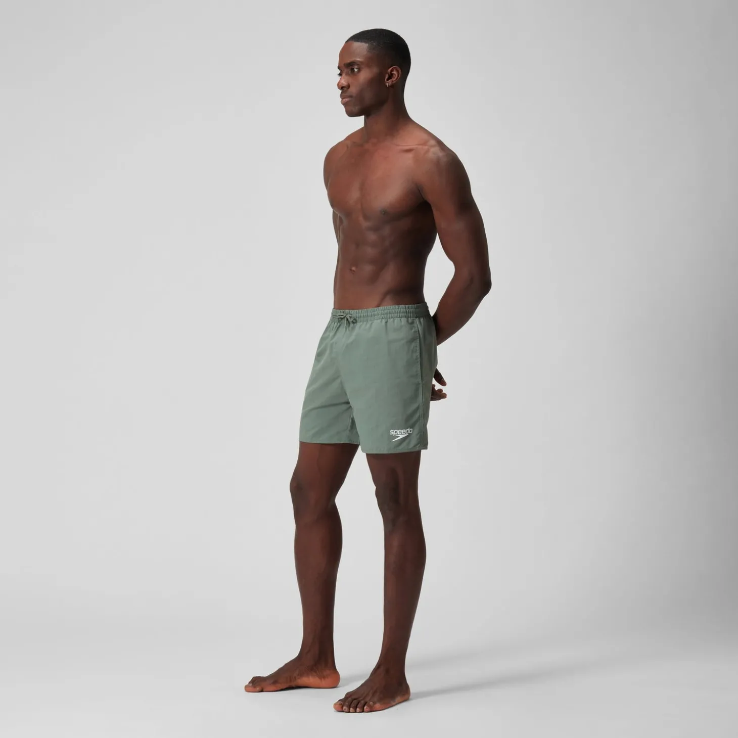 Short de bain Hommes Essential 16 pouces pour Hommes Vert campagne