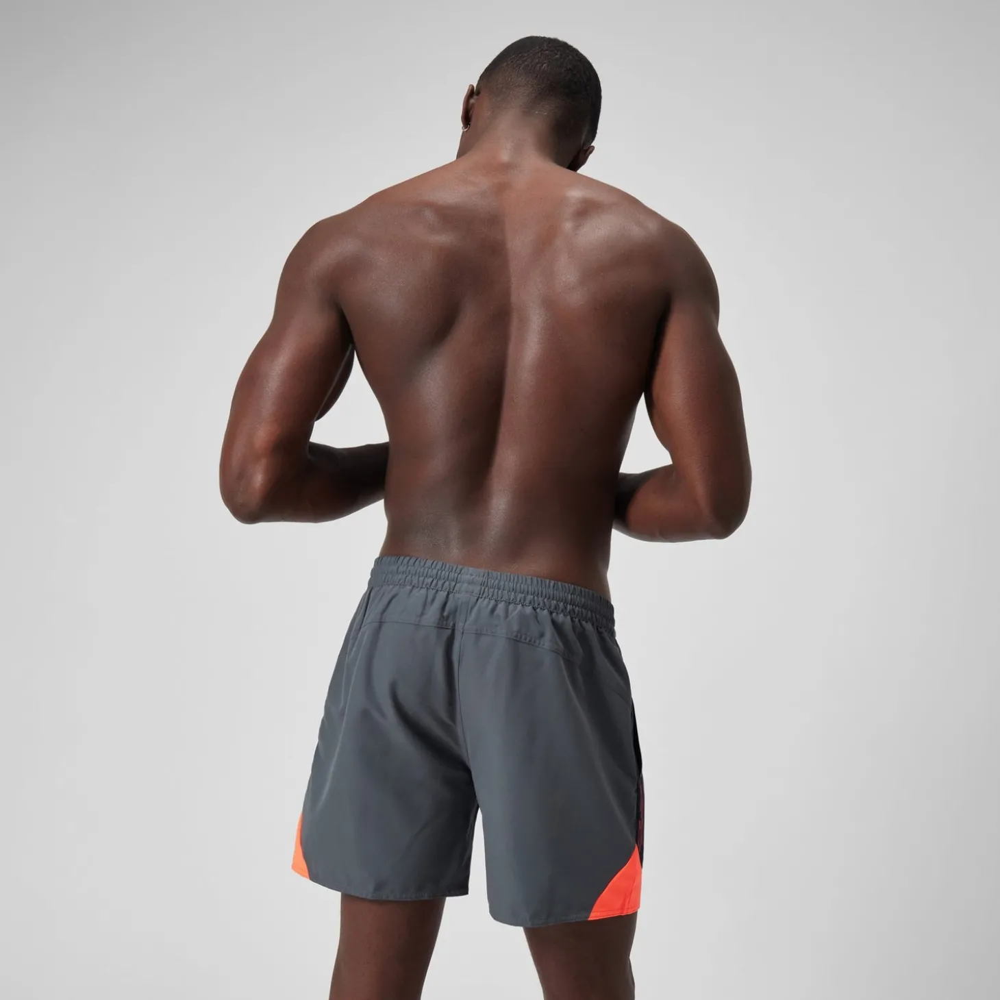 Short de bain Hyperboom Splice 16" pour Hommes Grey/Rouge
