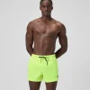 Short de bain Redondo Edge uni 35 cm, hommes, jaune