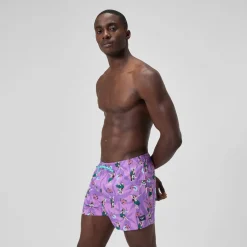 Short de bain Redondo Edge imprimé 35 cm, hommes, rose
