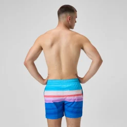 Short de bain Redondo Edge imprimé 40 cm, hommes, bleu/rose