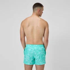 Short de bain Redondo Edge imprimé 35 cm, hommes, turquoise