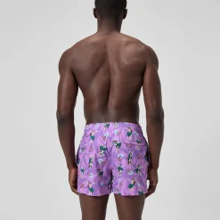 Short de bain Redondo Edge imprimé 35 cm, hommes, rose
