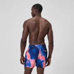 Short de bain Redondo Edge imprimé 40 cm, hommes, bleu/rose