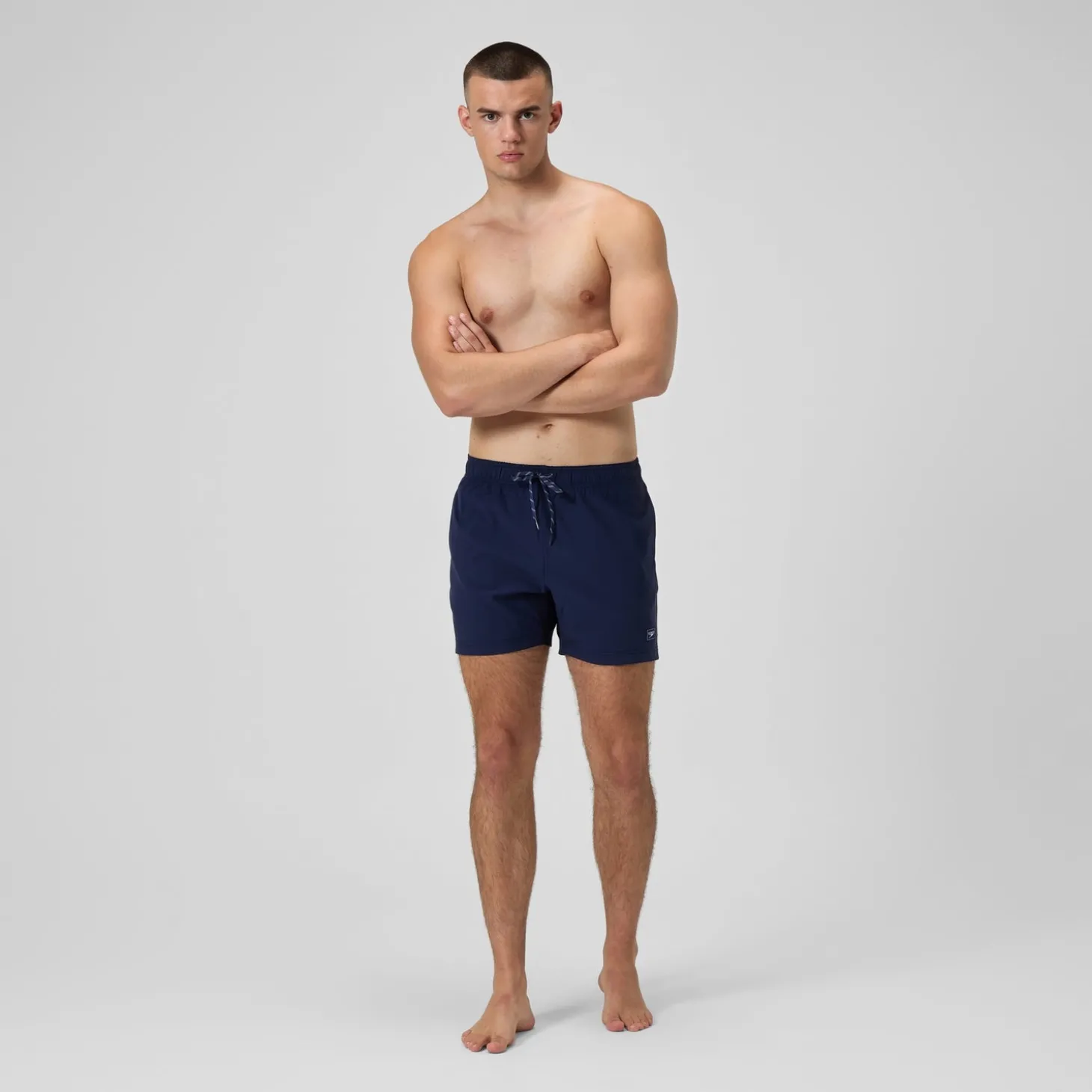 Short de bain Redondo Edge uni 40 cm, hommes, bleu marine