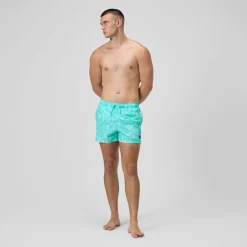 Short de bain Redondo Edge imprimé 35 cm, hommes, turquoise