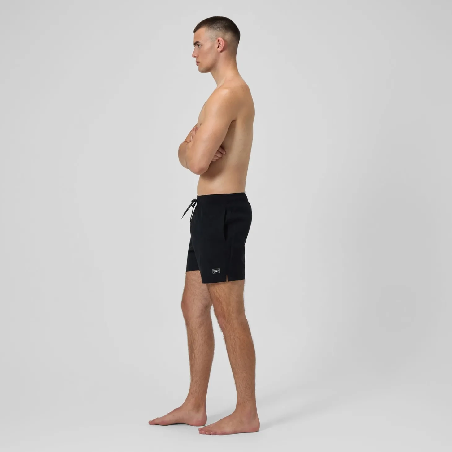 Short de bain Redondo Edge uni 40 cm, hommes, noir