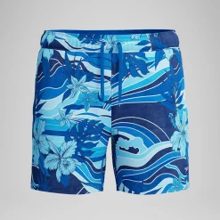Short de bain Redondo Edge imprimé 40 cm, hommes, bleu marine/bleu