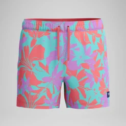 Short de bain Redondo Edge imprimé 35 cm, hommes, rose/orange