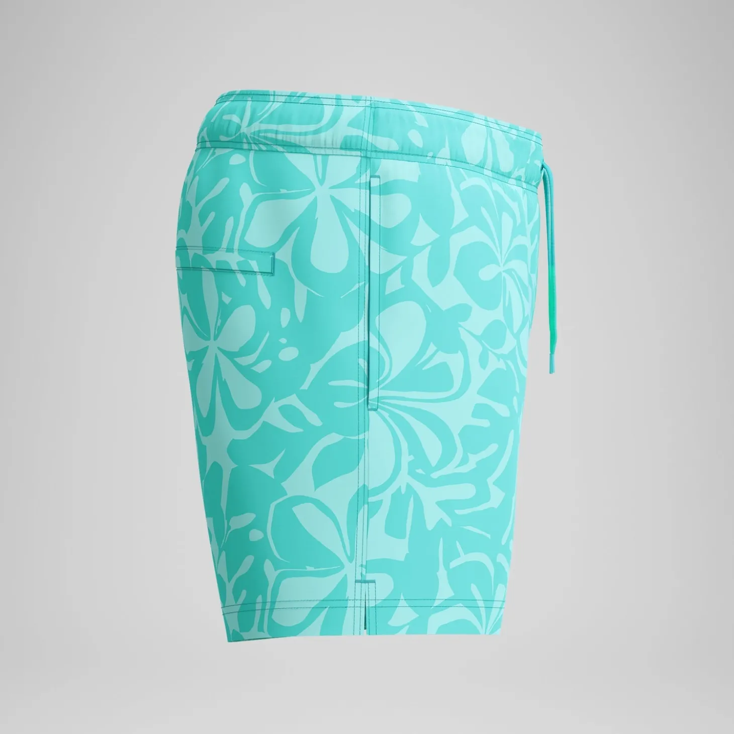 Short de bain Redondo Edge imprimé 35 cm, hommes, turquoise