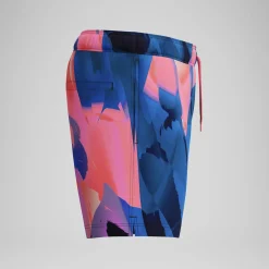 Short de bain Redondo Edge imprimé 40 cm, hommes, bleu/rose