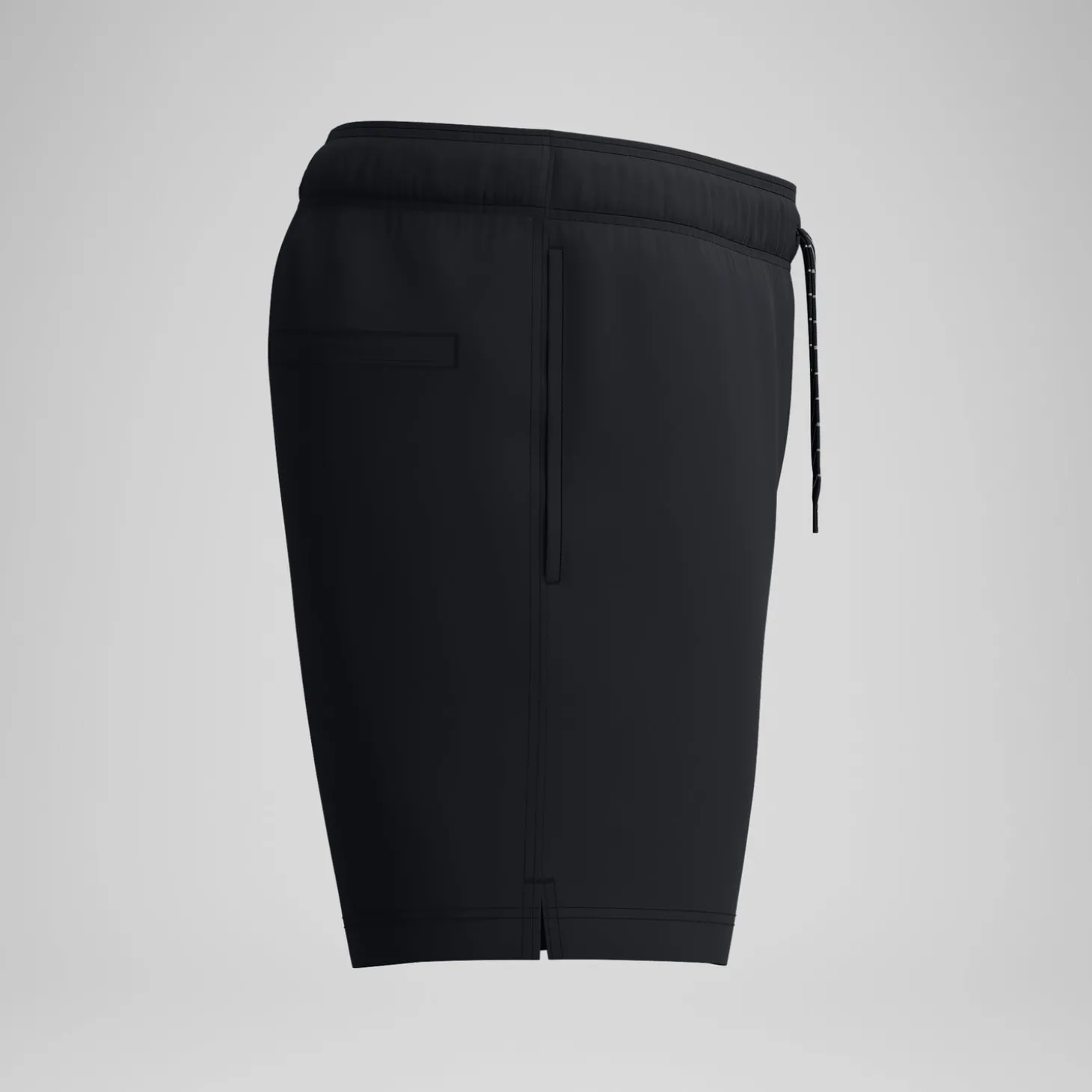 Short de bain Redondo Edge uni 40 cm, hommes, noir