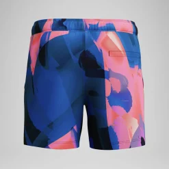 Short de bain Redondo Edge imprimé 40 cm, hommes, bleu/rose