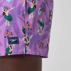 Short de bain Redondo Edge imprimé 35 cm, hommes, rose