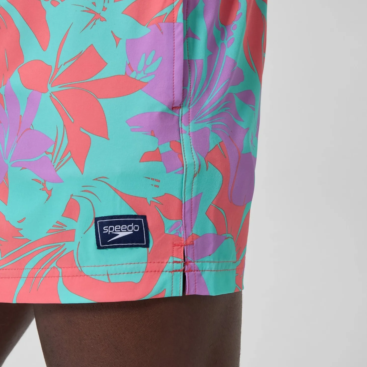 Short de bain Redondo Edge imprimé 35 cm, hommes, rose/orange