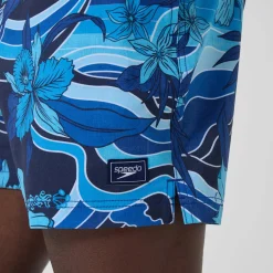 Short de bain Redondo Edge imprimé 40 cm, hommes, bleu marine/bleu
