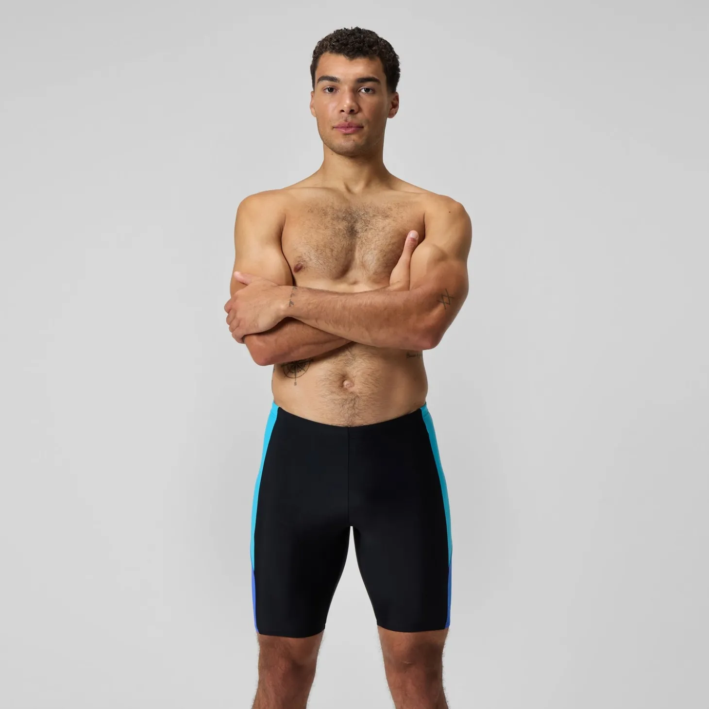 Shorts de bain homme Dive noir/bleu