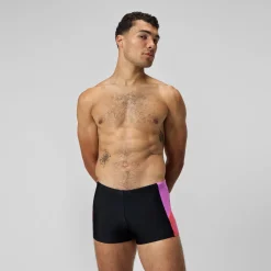 Shorts de bain homme Dive noir/orange