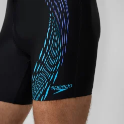 Shorts de bain homme imprimé Duo Logo noir/bleu