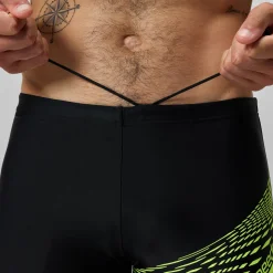 Shorts de bain homme Medley Logo jaune