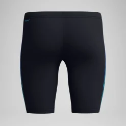Shorts de bain homme Tech Panel noir/bleu