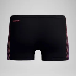 Shorts de bain homme Tech Panel noir/orange