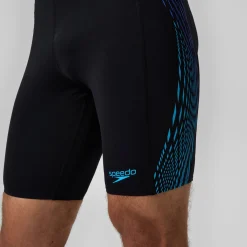 Shorts de bain homme Tech Panel noir/bleu