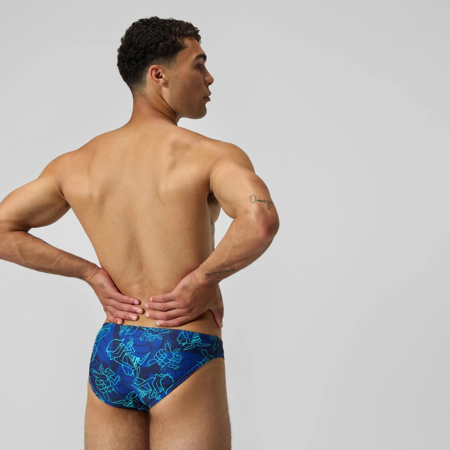 Slip Beachstar 5 cm, hommes, bleu