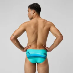 Slip Beachstar 5 cm, hommes, turquoise