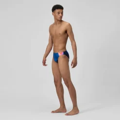 Slip Beachstar 5 cm, hommes, bleu/rose