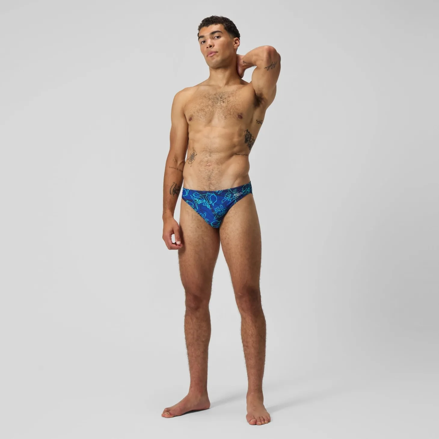 Slip Beachstar 5 cm, hommes, bleu