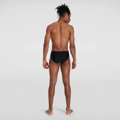 Slip de bain Allover Homme 7 cm noir/gris