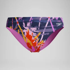Slip de bain Garçon Club Training 6,5 cm imprimé noir/rose