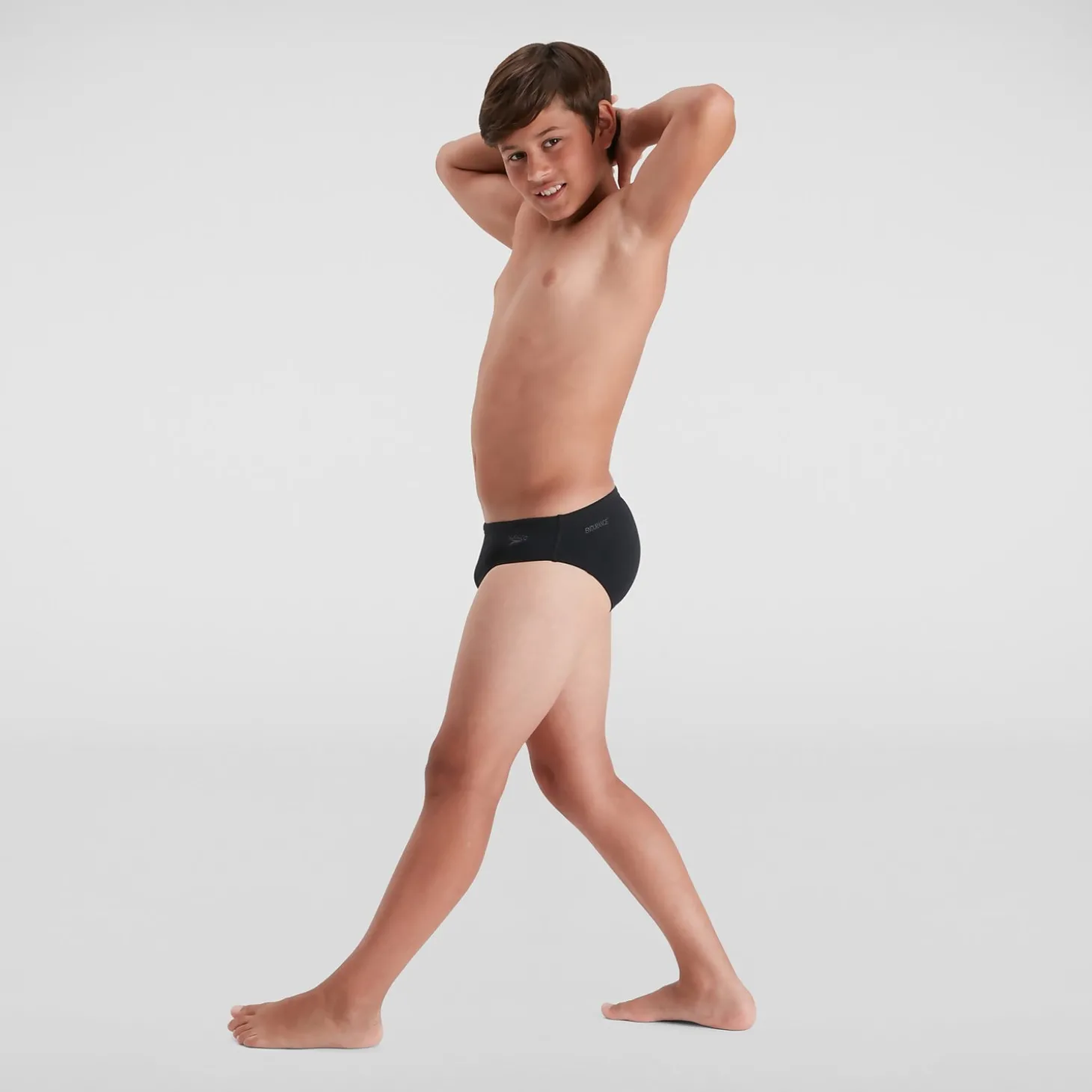 Slip de bain Garçon Eco Endurance+ 6.5 cm noir