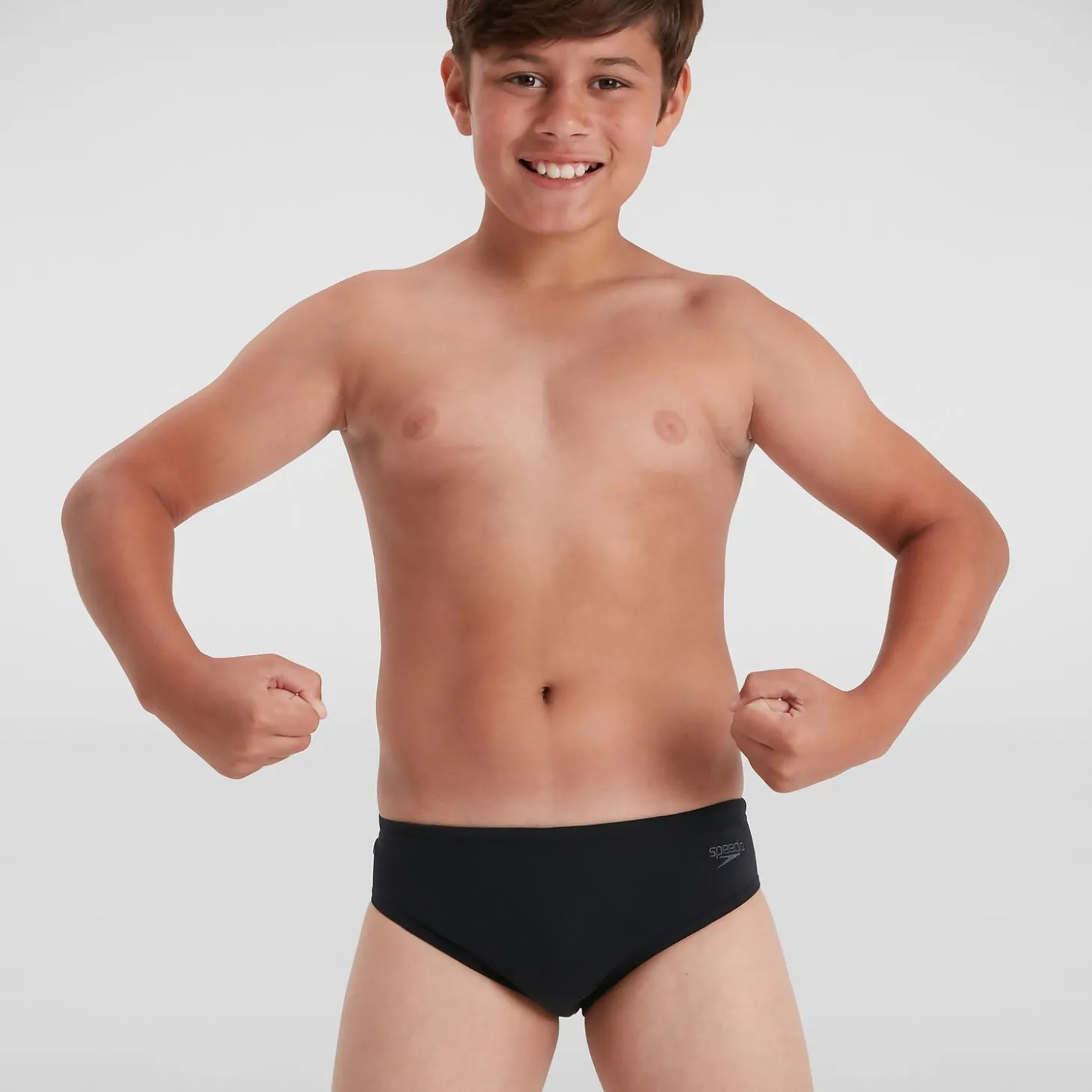 Slip de bain Garçon Eco Endurance+ 6.5 cm noir