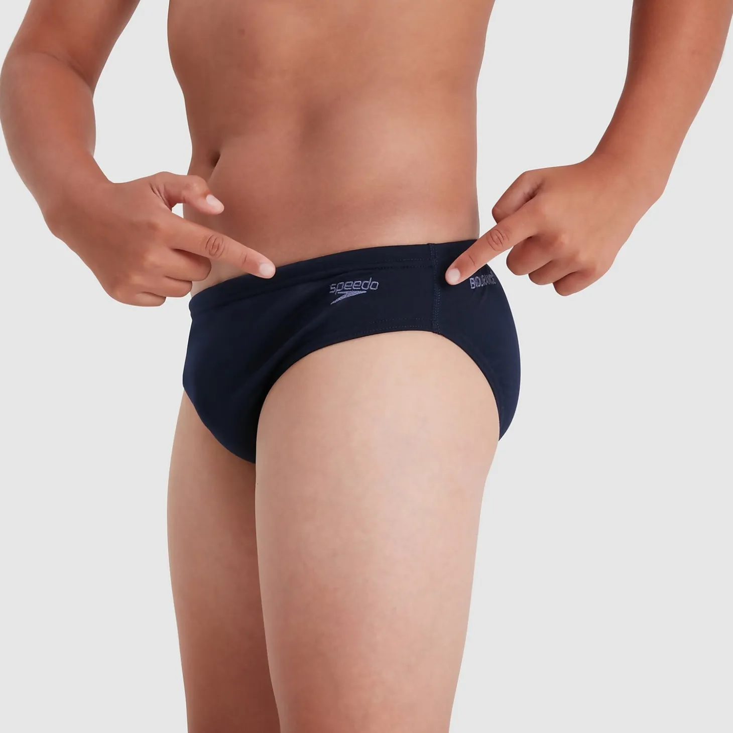 Slip de bain Garçon Eco Endurance+ 6.5 cm bleu marine