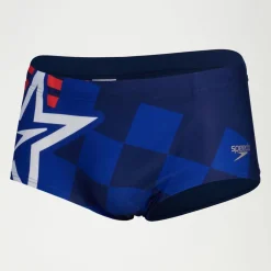 Slip de bain Homme 17 cm Club Training Placement Digital SuperStar Bleu